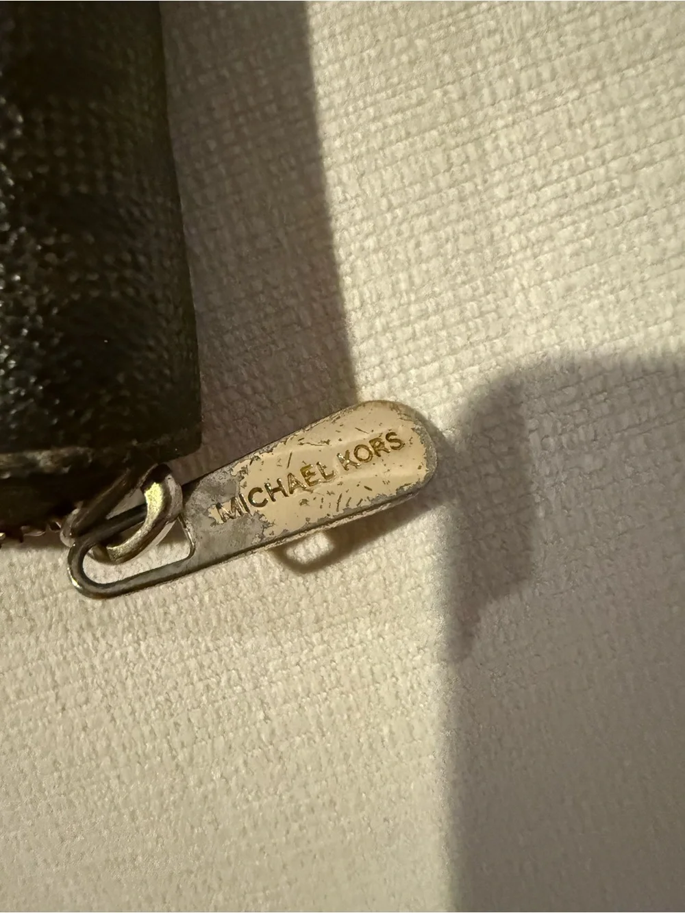 Michael Kors Gold Logo Zip-Around Wallet